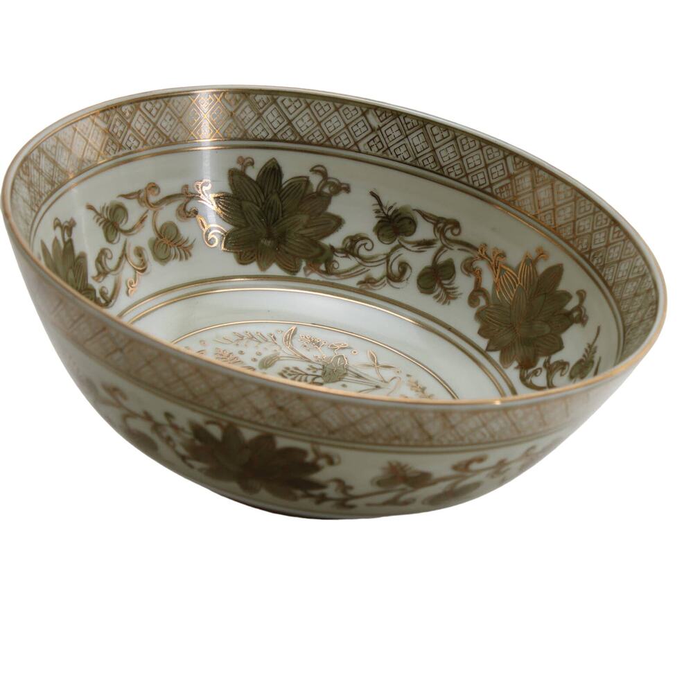 Vintage Andrea by Sadek 8" Centerpiece Gold Swan Bowl